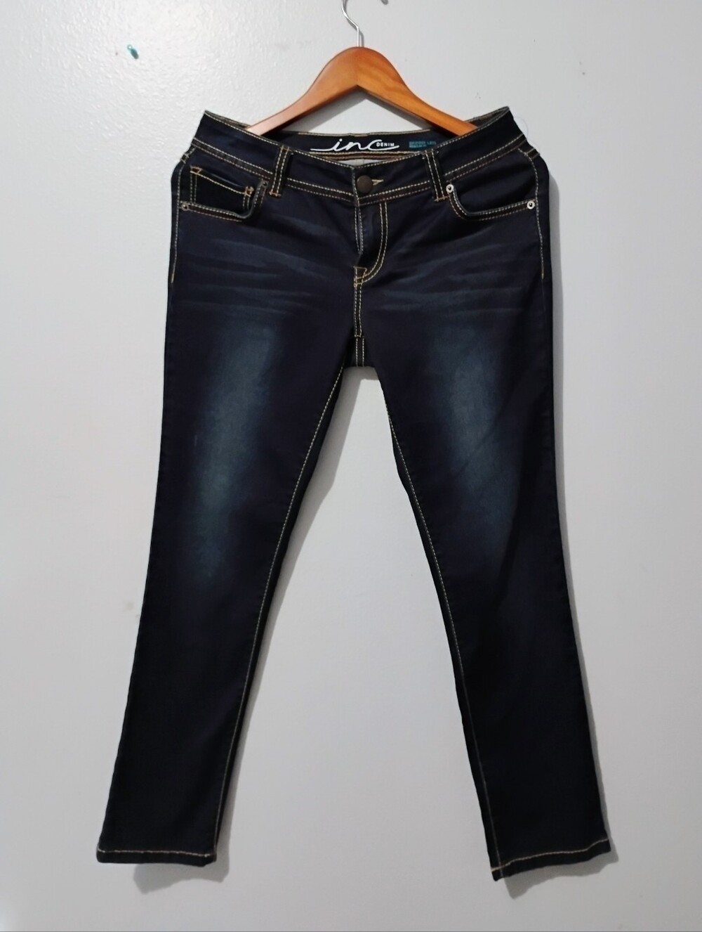 Inc Women's Dark Indigo Skinny Jeans